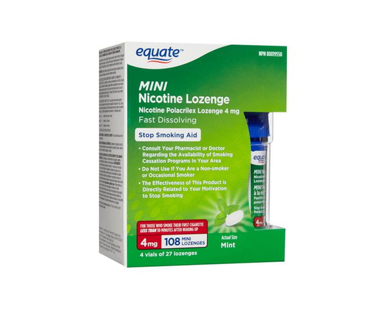 Equate Mini Nicotine Lozenge, Mint