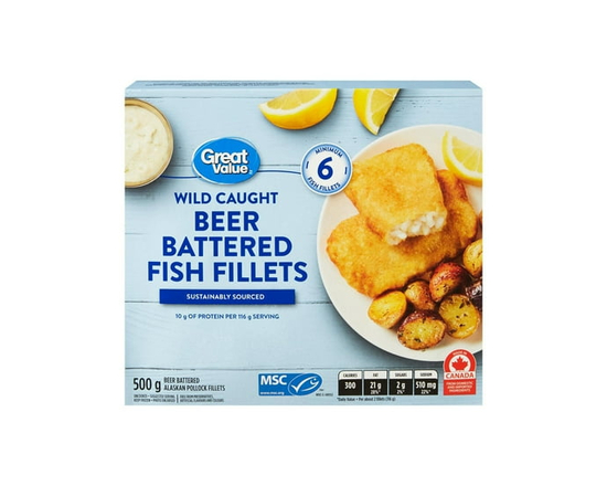 Filets de poisson en pâte à la bière Great - 500 g
