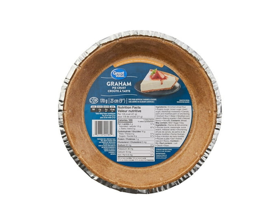 Great Value Graham Pie Crust - 23 cm (9")