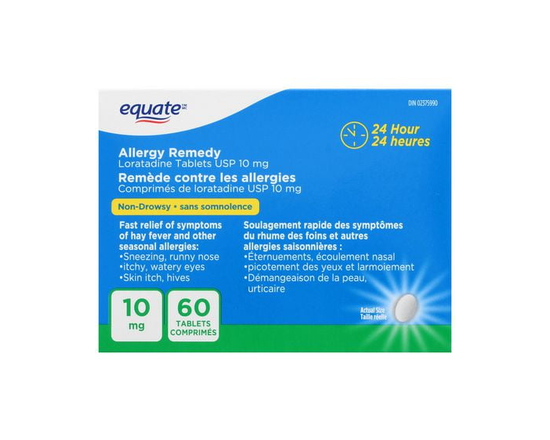 Equate Allergy Remedy, Loratadine Tablets 10mg