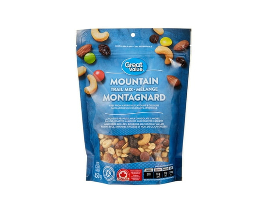 Great Value Mountain Trail Mix, Gluten Free, Made in Canada, 450 g - 450 g