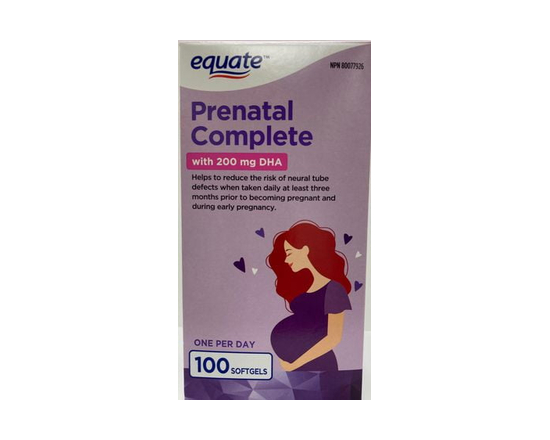 Equate Prenatal Complete with 200mg DHA