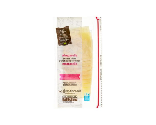 Your Fresh Market Mozzarella Cheese Slices