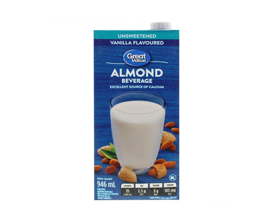 Great Value Fortified Almond Beverage Original - 946 mL