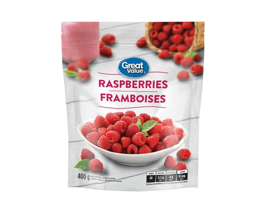 Framboises congelées Great Value