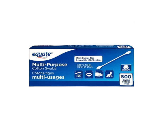 Equate Multi-Purpose Cotton Swabs 500 Count