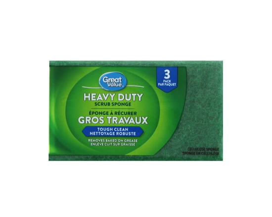 Great Value Éponge à Récurer Gros Travaux, Lot de 3