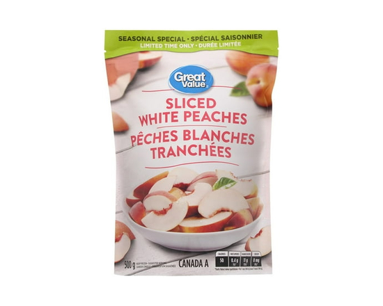 Great Value Sliced White Peaches