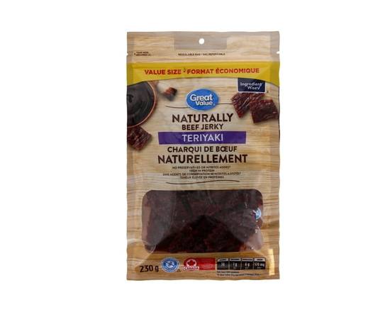 Great Value Naturally Teriyaki Beef Jerky - 230 g