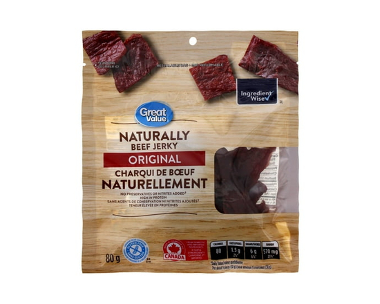 Great Value Naturally Original Beef Jerky - 80 g