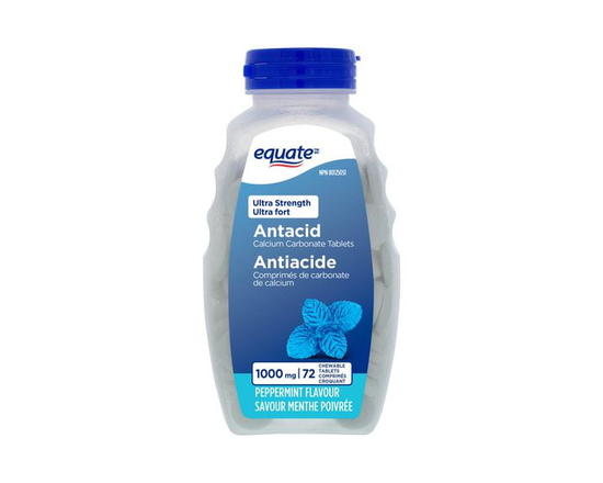 Antiacide comprimés de carbonate de calcium ultra fort Equate