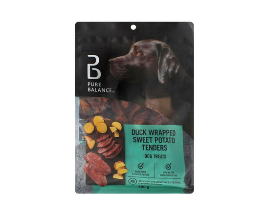 Gâteries Pour Chien Bouchées De Patates Douces Enrobées De Canard Pure Balance - 400 g