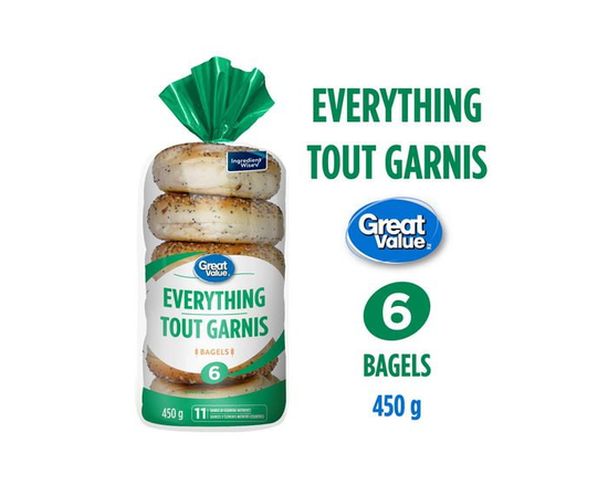 Great Value Everything Bagels