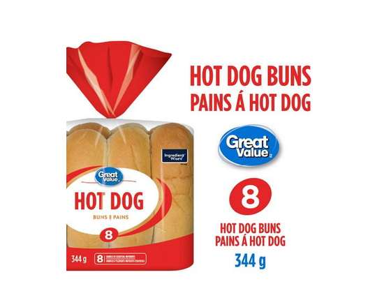 Great Value Hot Dog Buns