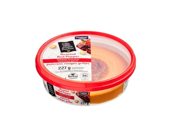 Your Fresh Market Roasted Red Pepper Topped Hummus
