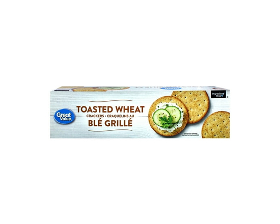 Great Value Toasted Wheat Crackers 227g pack - 227 g