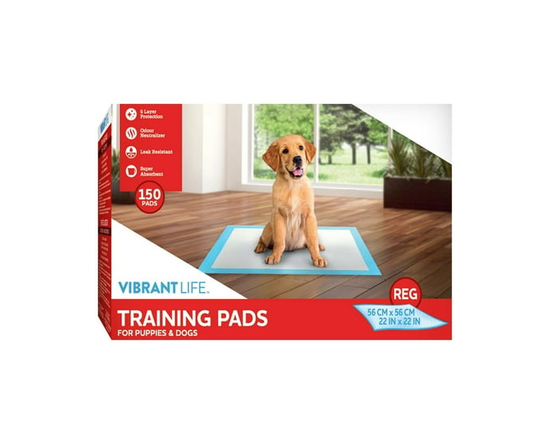 Vibrant Life Dog Pee Pads and Puppy Training Pads L (56*56cm) - 150ct
