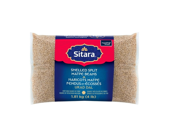 Sitara Shelled Split Matpe Beans - 4LB 1.8 kg - 1.81 kg