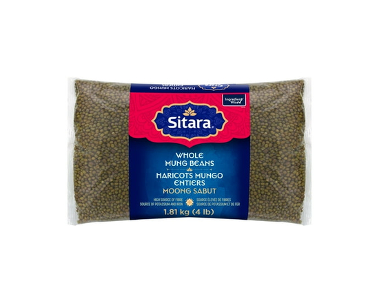 Sitara Whole Mung Beans - 4 LB 1.8 kg - 4 lbs