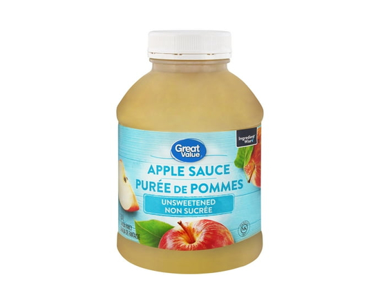 Great Value Unsweetened Apple Sauce - 42 oz