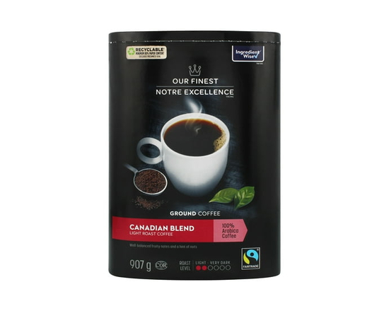 Our Finest Canadian Blend Ground Coffee - 340 g