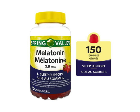 Spring Valley Melatonin Gummy, 2.5 mg