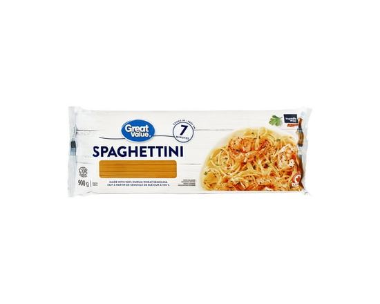 Great Value Spaghettini Pasta - 900 g