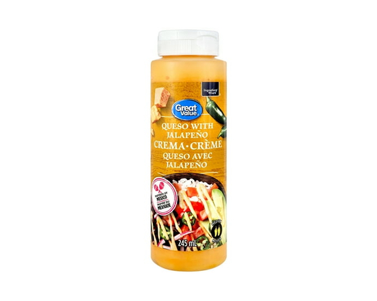 Great Value Queso with Jalapeño Crema - 245 ml