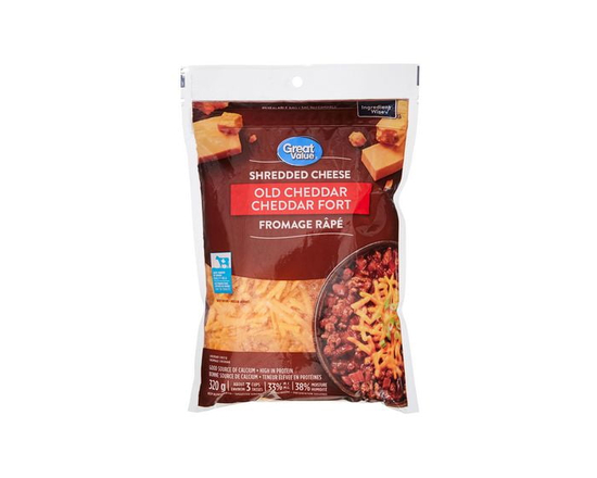Great Value Old Cheddar Shredded Cheese