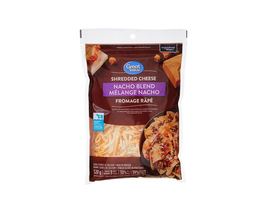 Fromage râpé mélange nacho Great Value