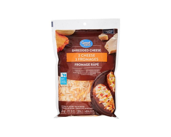 Great Value 3 Cheese Shredded Cheese