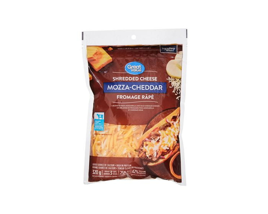 Great Value Mozza-Cheddar Shredded Cheese