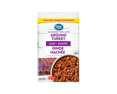 Great Value Lean Ground Turkey - 1.81kg