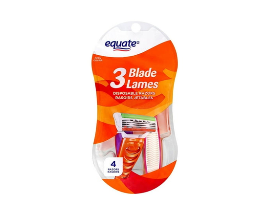 Equate Women's 3 Blade Disposable Razors