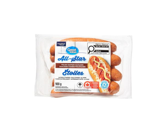 Great Value All-Star Polish Smoked Sausages