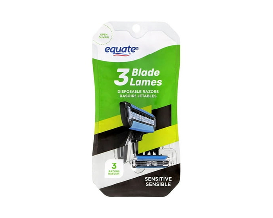 Equate Men’s 3 Blade Disposable Razors