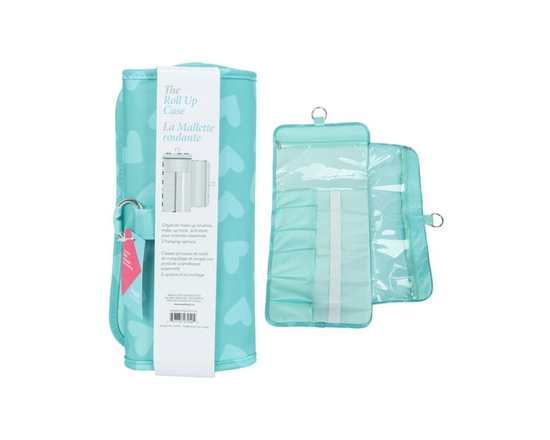 Eqb - Cosmetic Bag - Roll Up Pouch Fun Hearts - 1 Pc