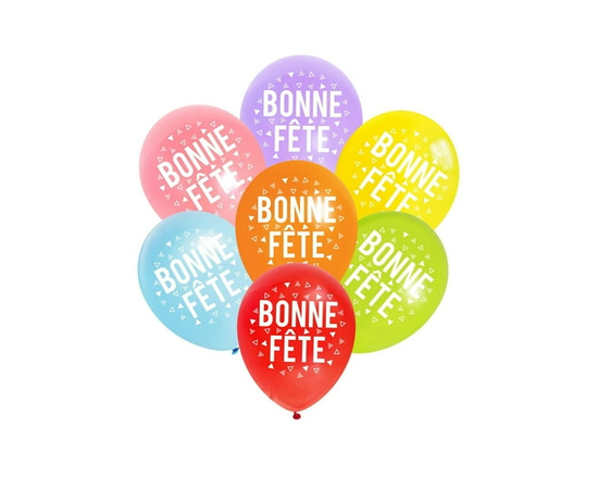 12" BONNE FETE Latex Balloons, 50 Pieces, by Way To Celebrate