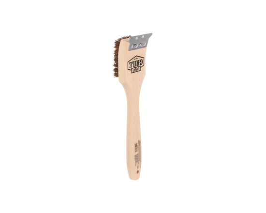 Brosse de barbecue deluxe en bois avec poils de palmyre Expert Grill