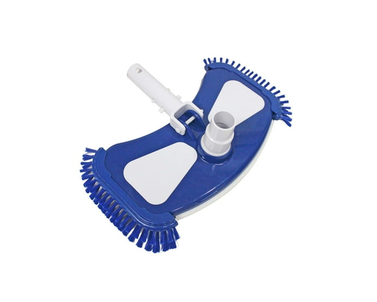 Mainstays 14.4in Pool Vacuum Head with Air Valve and Blue PP Bristles