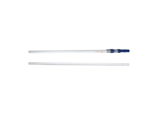 Mainstays 14 ft Aluminum Telescopic Pool Pole in Silver & Blue - 14'