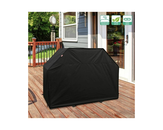 Expert Grill Cover, Abrasion & Water Resistant Polyethylene, Year Round Protection from Rain, Snow, Sun and Dust with Durable Rip Stop Material, Size: