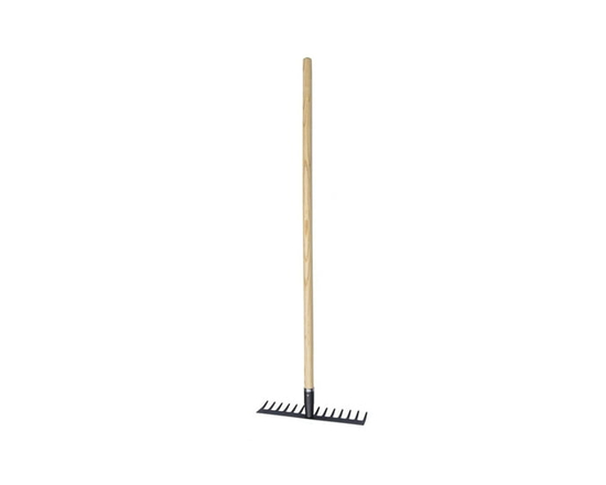 Expert Gardener Hardwood Handle 14-Tine Level Rake - L