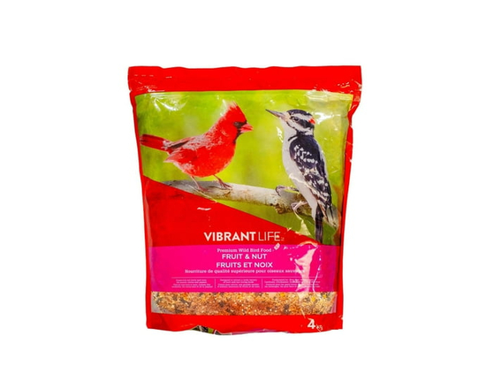 Vibrant Life Fruit & Nut Premium Wild Bird Food 4KG - 4 kg