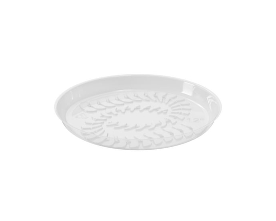 MAINSTAYS Lightweight 6 inch Clear Planter Saucer - Single Piece - Round Plastic Tray Good for Indoor Use - 12 inch