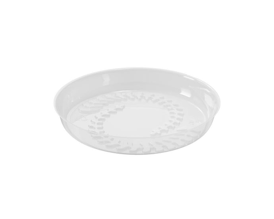 MAINSTAYS Lightweight 6 inch Clear Planter Saucer - Single Piece - Round Plastic Tray Good for Indoor Use - 8 inch