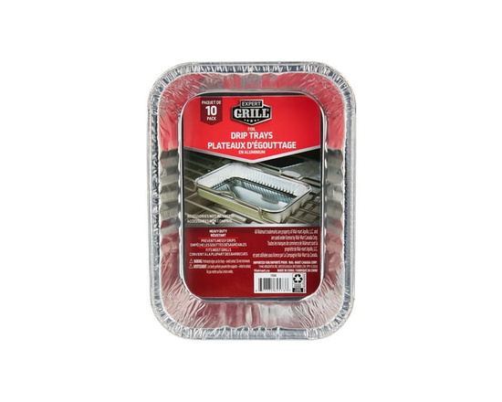 Expert Grill Small Foil Drip Trays 10 Pack