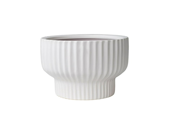 Better Homes & Gardens 8" Ceramic Cup Pot-White - 8"