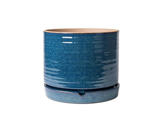 Better Homes & Gardens 6" Ceramic Round Planter Pot-Teal - 6"