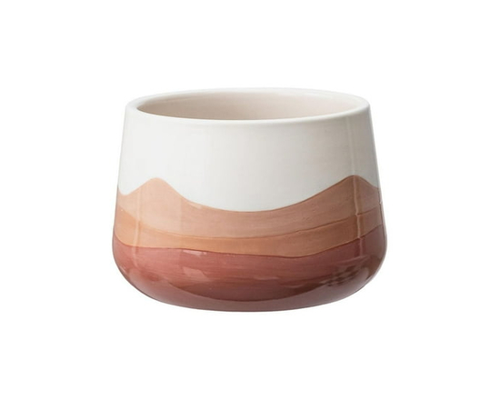 Mainstays 6" Red Omber Planter - 6.1 in Dia x 4.1 in H